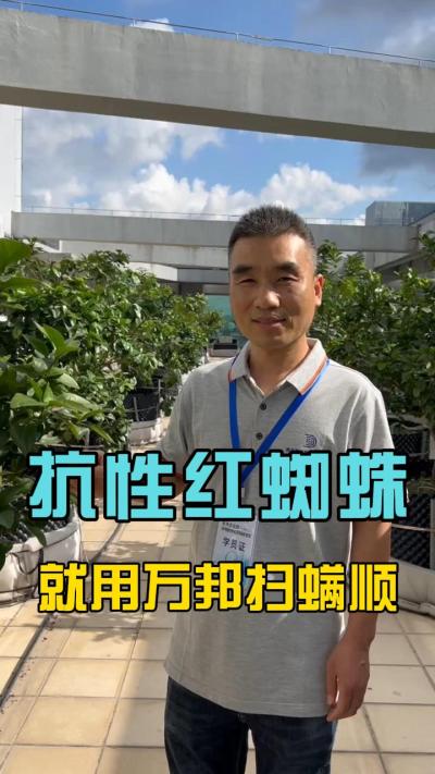 各位农户，最近有没有受到红蜘蛛的的困扰？请试一下我们的扫满顺