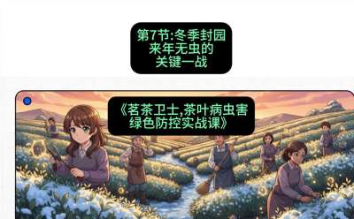 第07节：冬季封园&mdash;&mdash;来年无虫的关键一战，课程：《茗茶卫士&mdash;&mdash;茶叶病虫害绿色防控实战课》#识农AI